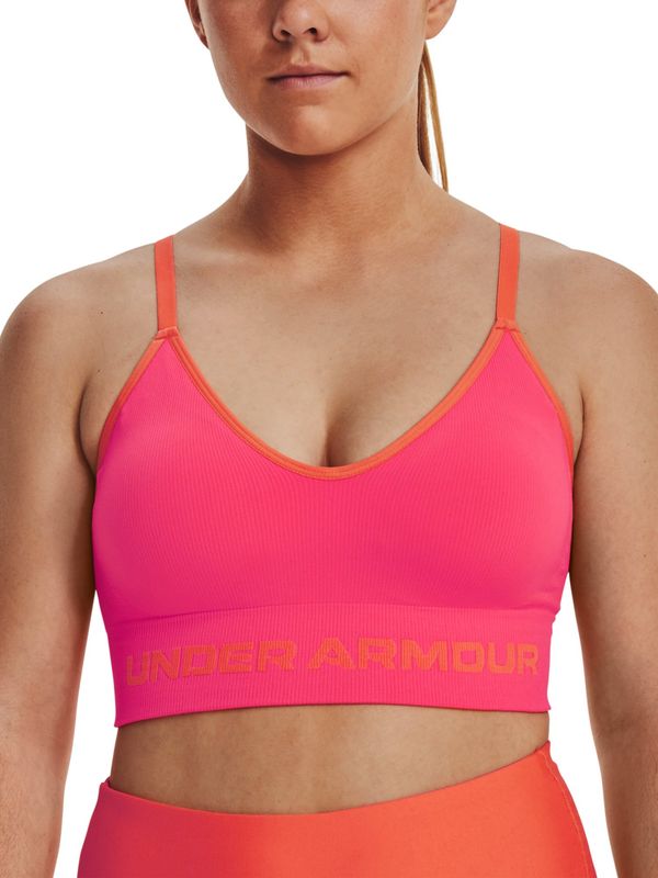 Under Armour Under Armour Bra UA Seamless Low Long Rib-PNK - Women