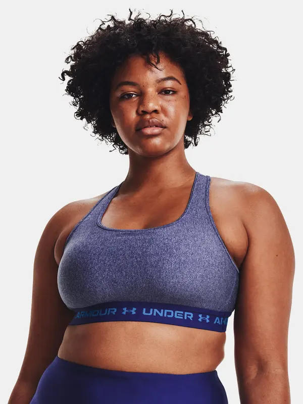 Under Armour Under Armour Compression Bra Crossback Mid Heather Bra-BLU - Women