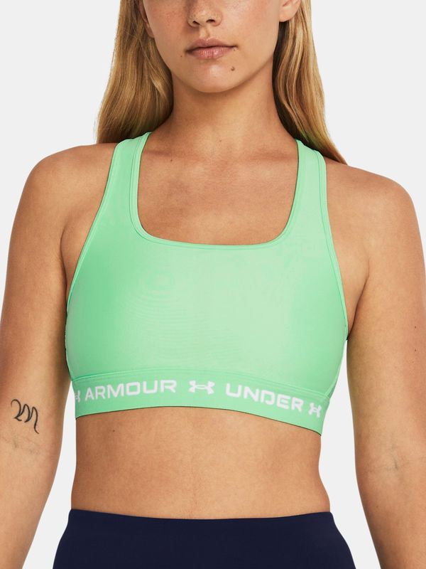 Under Armour Under Armour Crossback Mid Bra-GRN Green Women's Sports Bra