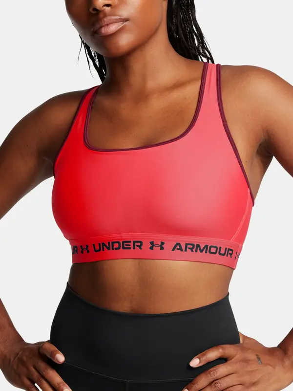 Under Armour Under Armour Crossback Mid Bra-RED - Women's Bra