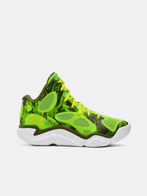 Under Armour Under Armour CURRY Spawn Flotro Green Sports Sneakers
