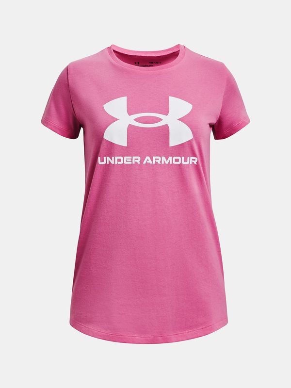 Under Armour Under Armour Girls' T-shirt UA G SPORTSTYLE LOGO SS - Girls