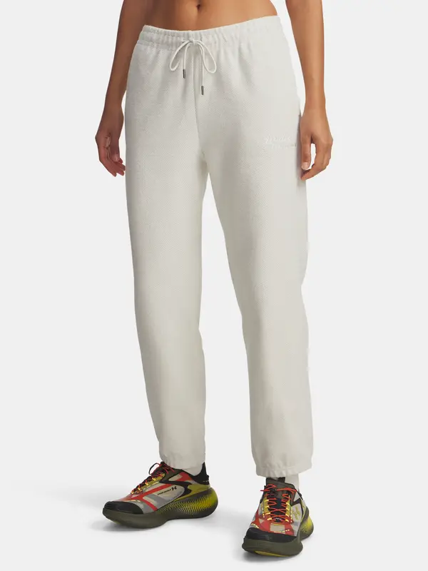 Under Armour Under Armour Icon Terry Varsity Jogger-WHT Women's Sweatpants - Women's