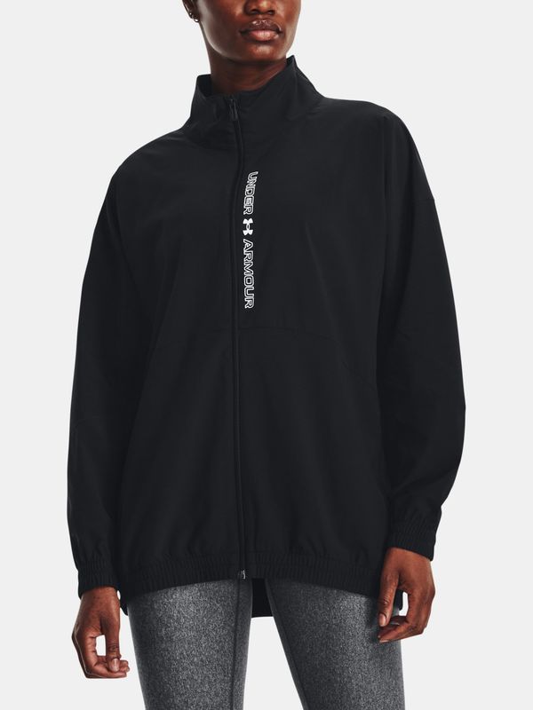 Under Armour Under Armour Jacket Woven FZ Oversized Jacket-BLK - Women