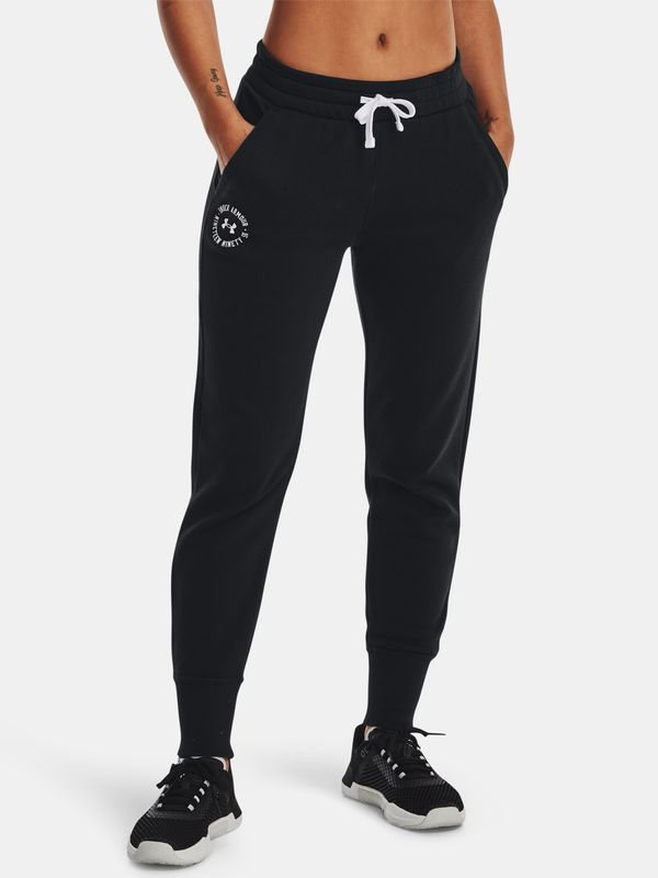 Under Armour Under Armour Pants Rival Fleece Crest Joggers-BLK - Ženske