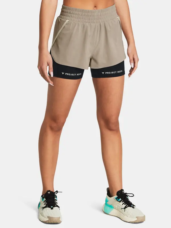 Under Armour Under Armour Pjt Rck Flex Short Women's Light Brown Sports Shorts