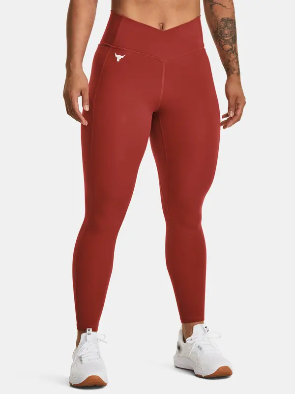 Under Armour Under Armour Project Rock Crssover Ankl Red Women's Leggings