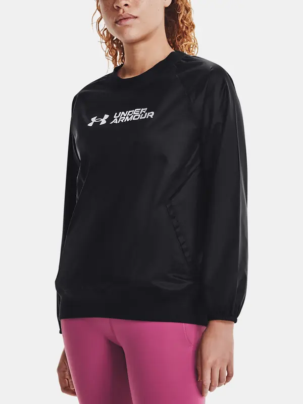 Under Armour Under Armour Recover Woven Shine Crew-BLK Sweatshirt - Ladies