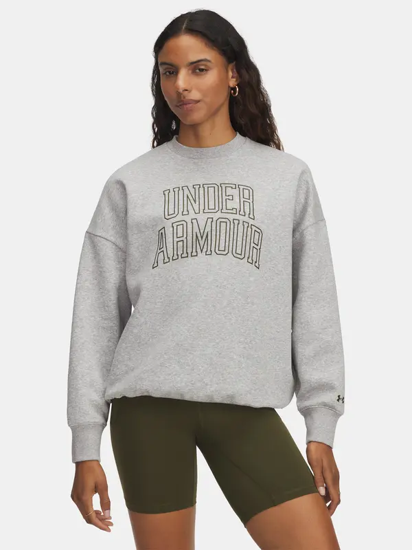 Under Armour Under Armour Rival Flc OS Varsity Crew-GRY Women's Sweatshirt - Women's