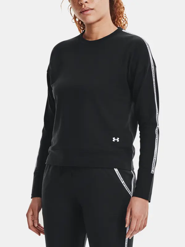 Under Armour Under Armour Rival Terry Taped Crew-BLK - Ladies