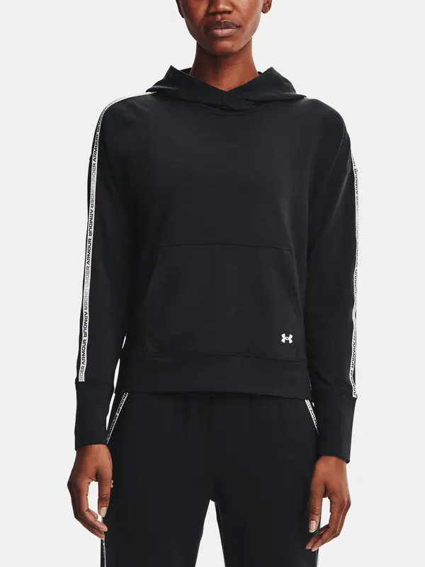Under Armour Under Armour Rival Terry Taped Hoodie-BLK - Ladies