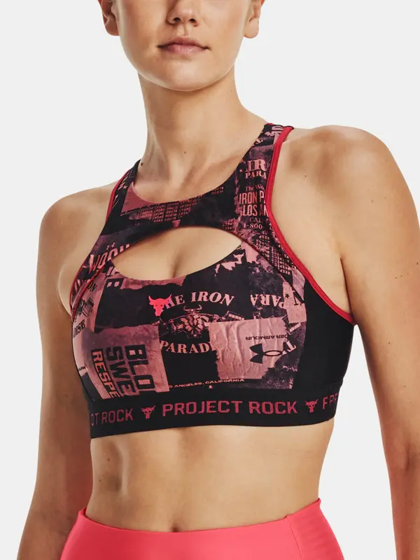 Under Armour Under Armour roza in črn športni modrček