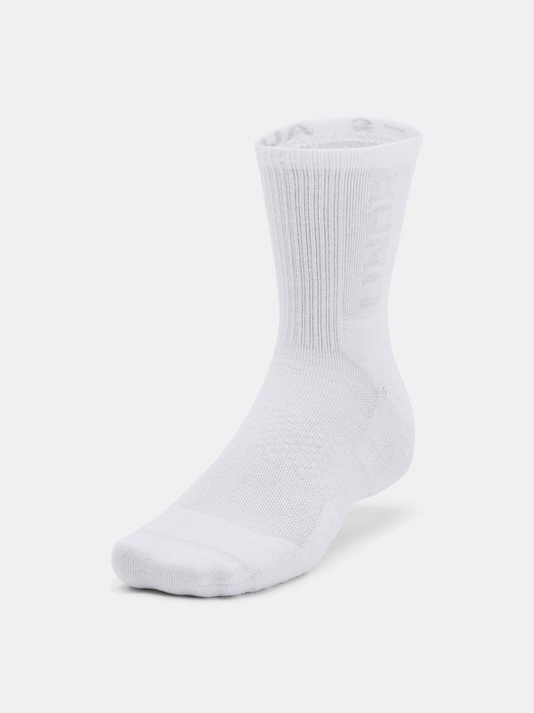 Under Armour Under Armour Socks UA 3-Maker 3pk Mid-Crew-WHT - unisex