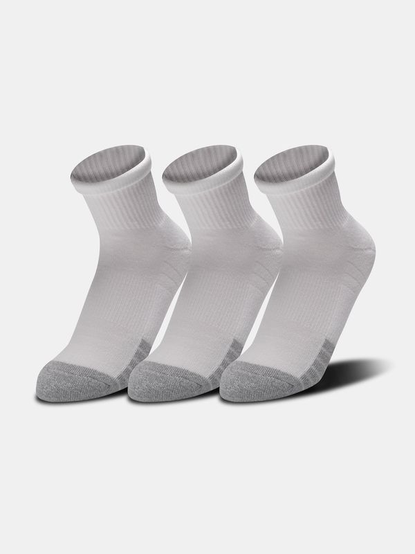 Under Armour Under Armour Socks UA Heatgear Quarter 3pk-WHT - unisex