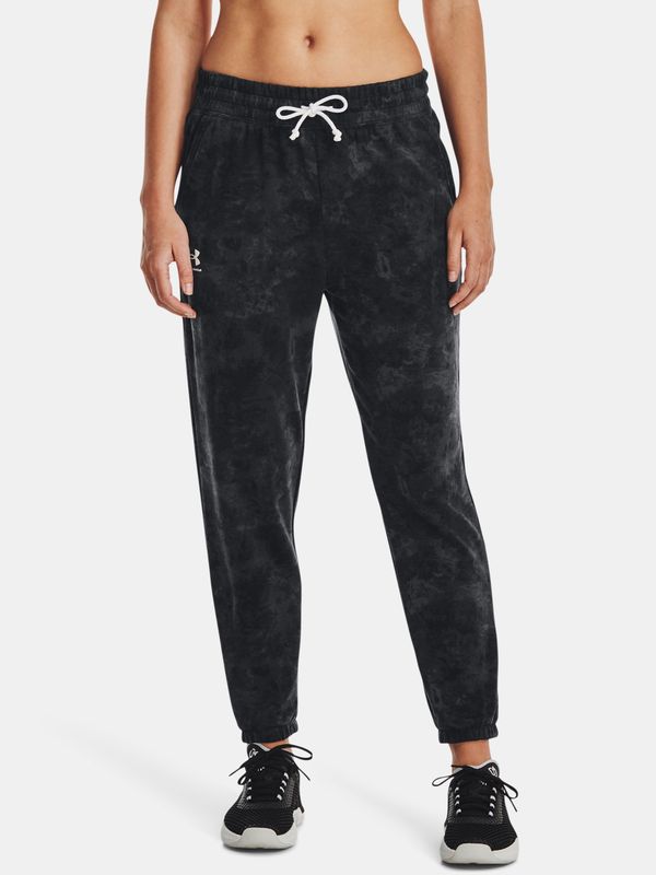 Under Armour Under Armour Sweatpants Rival Terry Print Jogger-BLK - Women