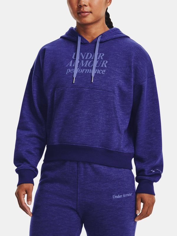 Under Armour Under Armour Sweatshirt Essential Script Hoodie-BLU - Women