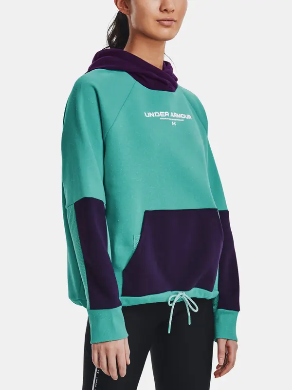 Under Armour Under Armour Sweatshirt Rival + Fleece Hoodie-GRN - Women
