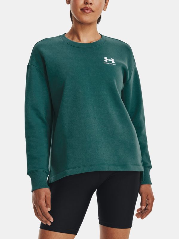 Under Armour Under Armour Sweatshirt Rival Fleece Oversize Crew-GRN - Women