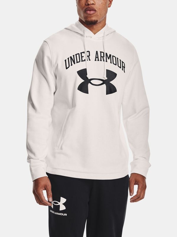 Under Armour Under Armour Sweatshirt RIVAL TERRY BIG LOGO HD-WHT - Men