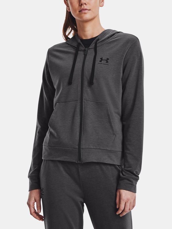 Under Armour Under Armour Sweatshirt Rival Terry FZ Hoodie-GRY - Women