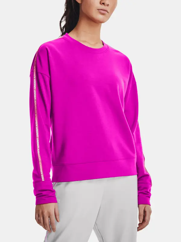 Under Armour Under Armour Sweatshirt Rival Terry Taped Crew-PNK - Ladies