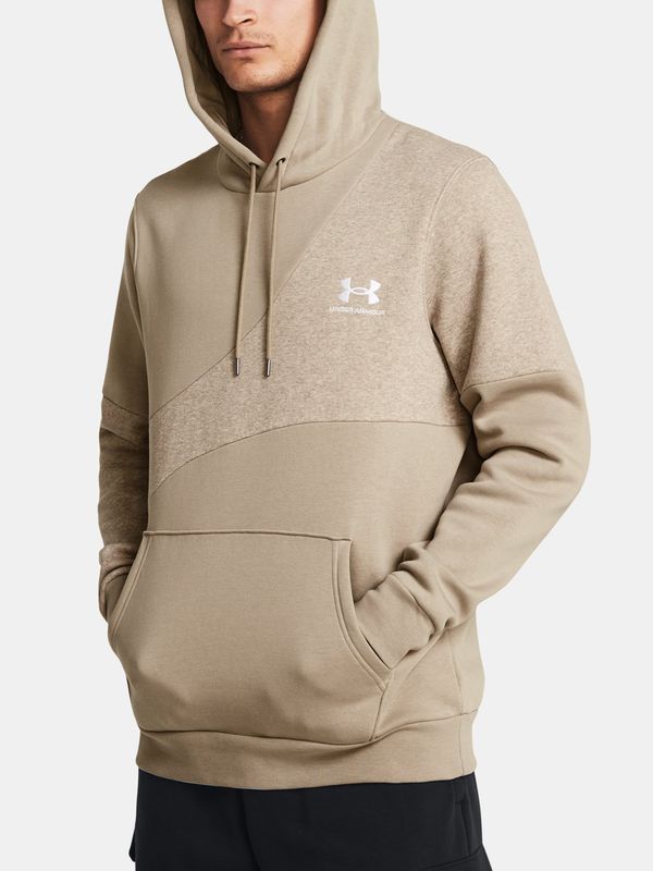 Under Armour Under Armour Sweatshirt UA Essential Flc Blocked HD-BRN - Men