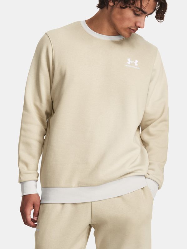 Under Armour Under Armour Sweatshirt UA Essential Flc Novelty Crw-BRN - Men's