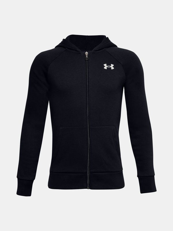 Under Armour Under Armour Sweatshirt UA RIVAL COTTON FZ HOODIE-BLK - Boys