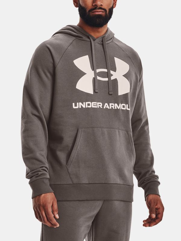 Under Armour Under Armour Sweatshirt UA Rival Fleece Big Logo HD-BRN - Mens