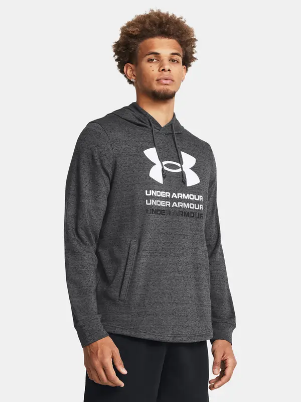 Under Armour Under Armour Sweatshirt UA Rival Terry Graphic Hood-GRY - Men's
