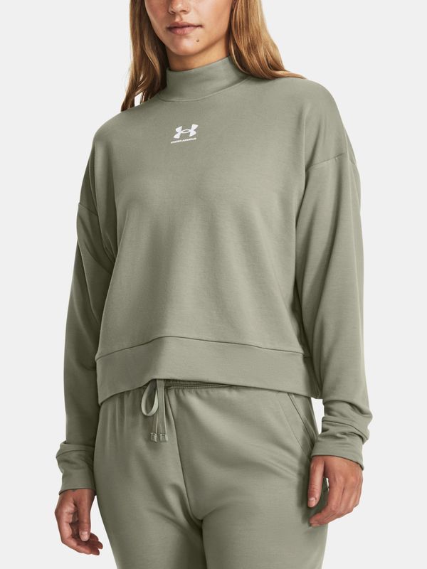 Under Armour Under Armour Sweatshirt UA Rival Terry Mock Crew-GRN - Women