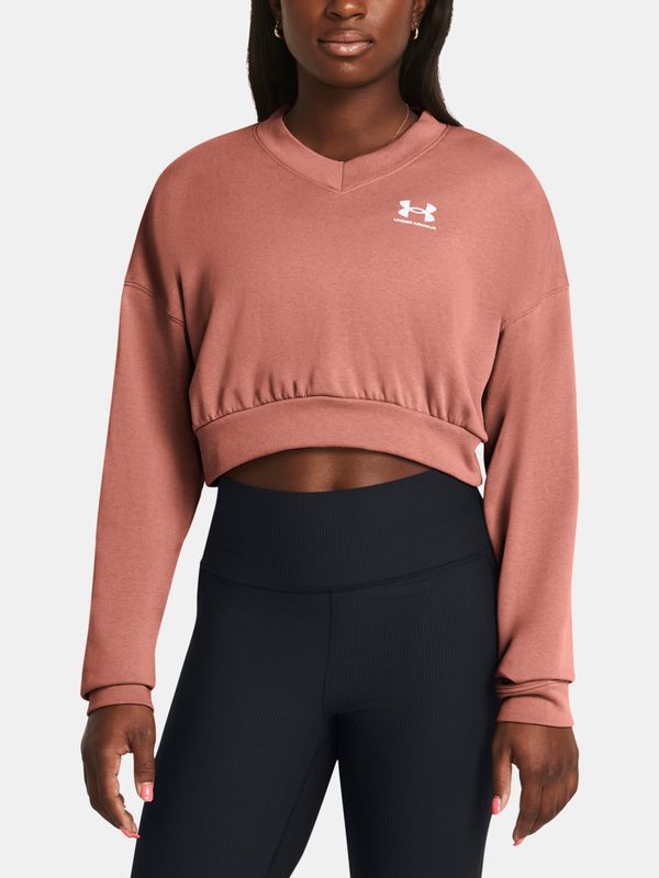 Under Armour Under Armour Sweatshirt UA Rival Terry OS Crop Crw-PNK - Women