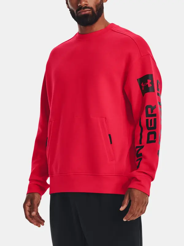 Under Armour Under Armour Sweatshirt UA Summit Knit Graphic Crew-RED - unisex