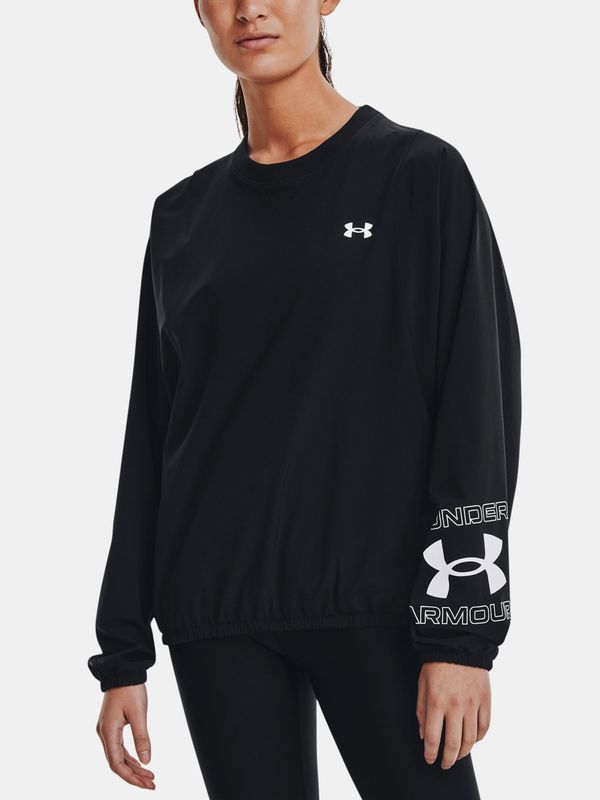 Under Armour Under Armour Sweatshirt Woven Graphic Crew-BLK - Women