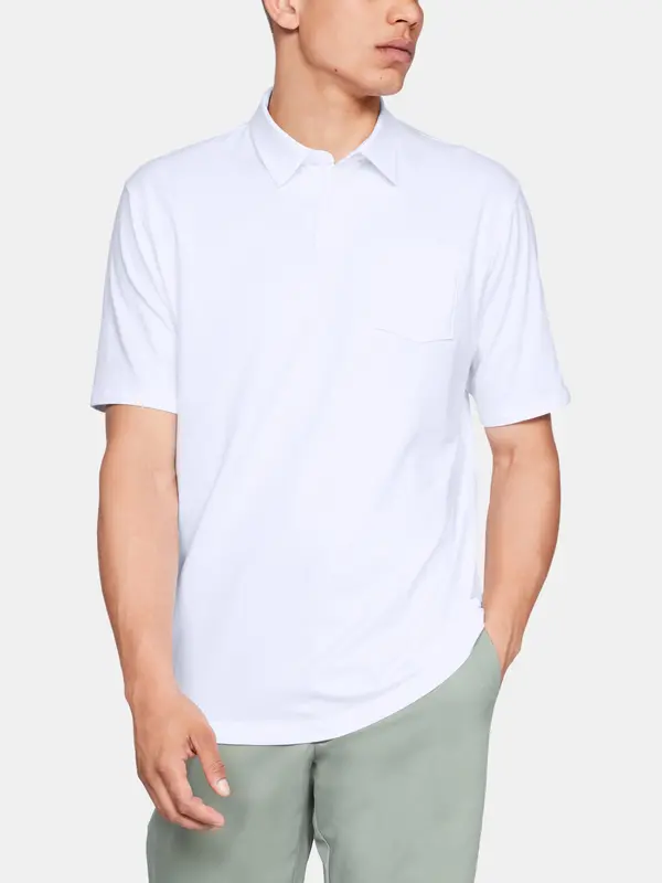 Under Armour Under Armour T-Shirt CC Scramble Polo-WHT - Mens