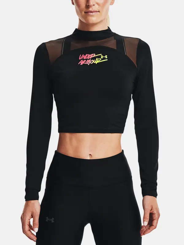 Under Armour Under Armour T-Shirt HG Q3 Crop Mockneck-BLK - Ladies