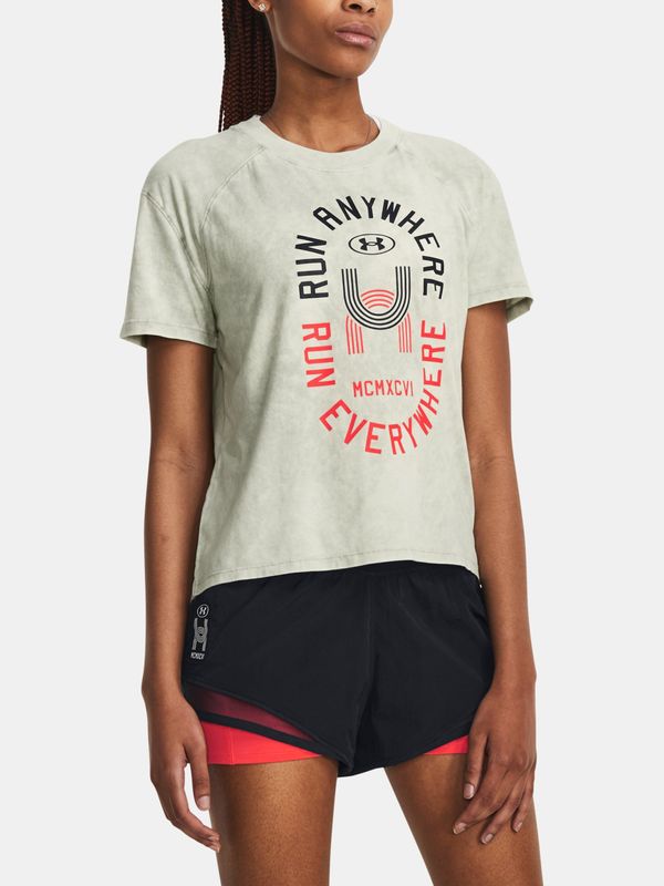 Under Armour Under Armour T-Shirt Run Anywhere Shortsleeve-GRN - Women