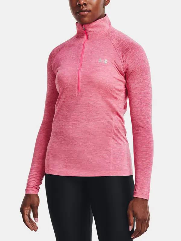 Under Armour Under Armour T-Shirt Tech 1/2 Zip - Twist-PNK - Women