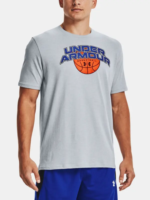Under Armour Under Armour T-Shirt UA BBALL BRANDED WRDMRK SS-GRY - Men