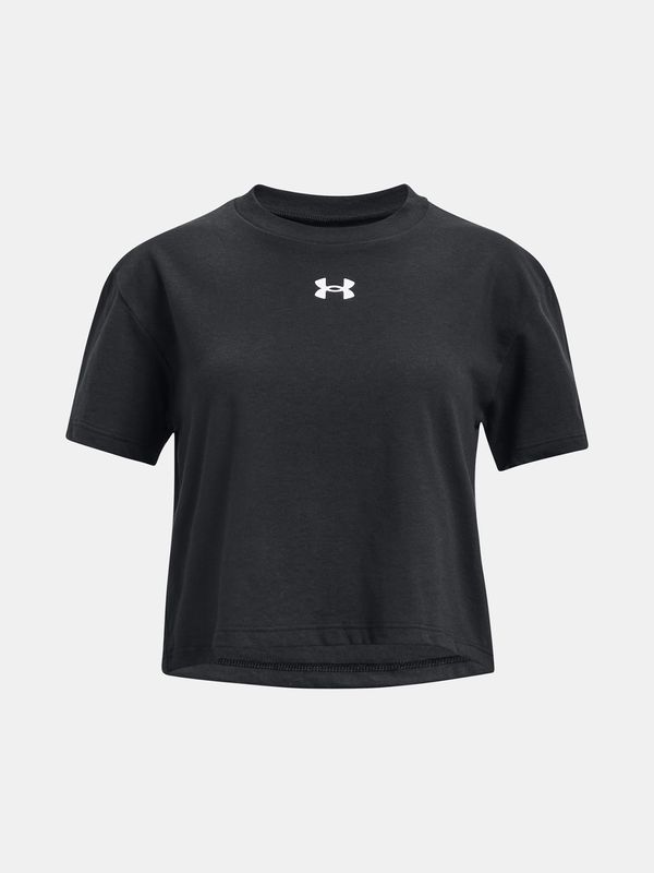 Under Armour Under Armour T-Shirt UA CROP SPORTSTYLE LOGO SS-BLK - Girls