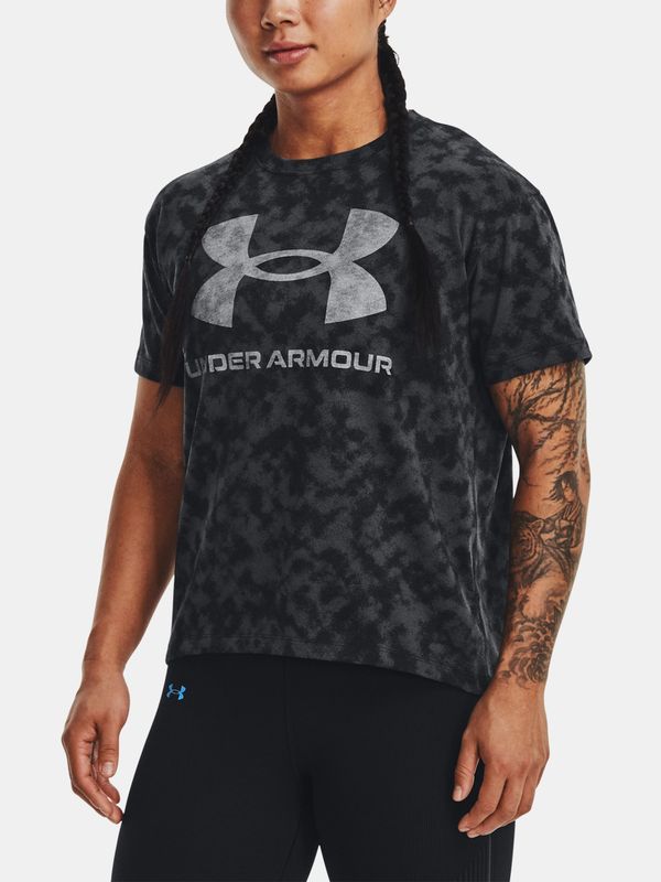 Under Armour Under Armour T-Shirt UA LOGO AOP HEAVYWEIGHT SS-BLK - Women