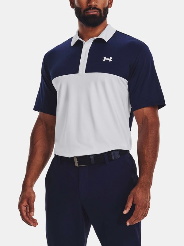 Under Armour Under Armour T-Shirt UA Perf 3.0 Color Block Polo-WHT - Men