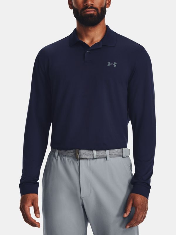 Under Armour Under Armour T-shirt UA Performance 3.0 LS Polo-BLU - Men's