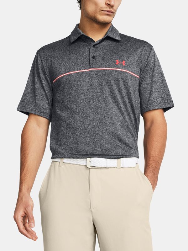 Under Armour Under Armour T-Shirt UA Playoff 3.0 Stripe Polo-BLK - Men