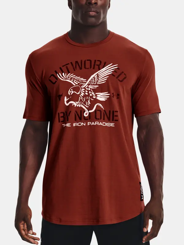 Under Armour Under Armour T-Shirt UA Project Rock Outworked SS-RED - Mens