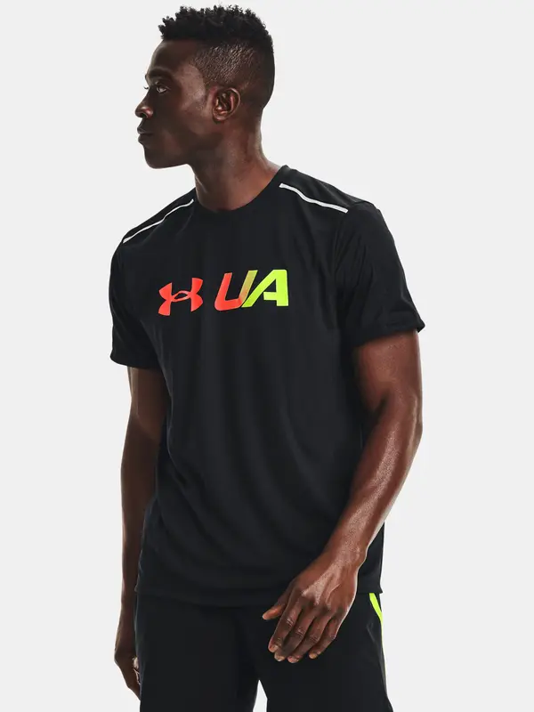 Under Armour Under Armour T-Shirt UA RUN Graphic Print Fill SS-BLK - Men's