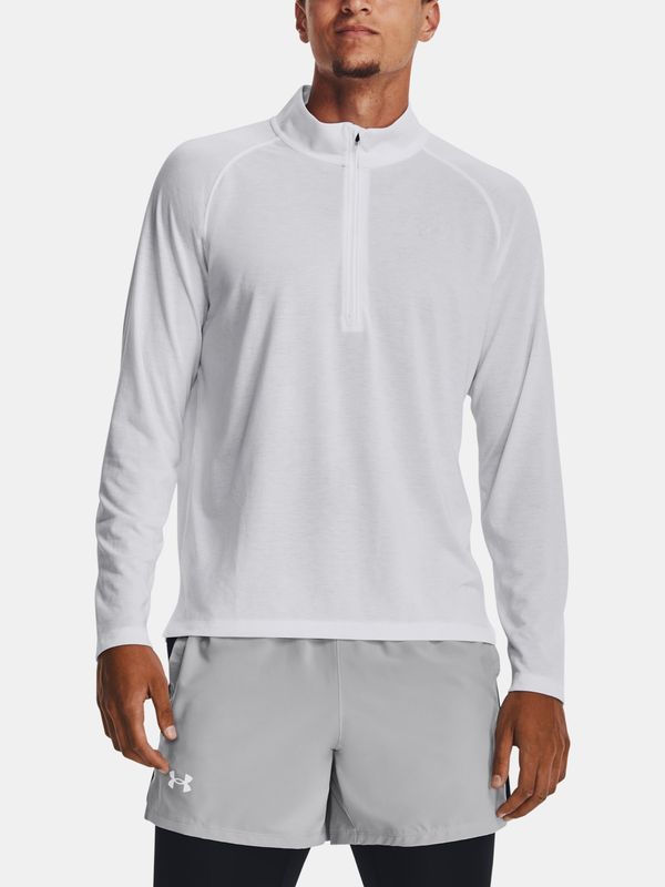 Under Armour Under Armour T-Shirt UA STREAKER HALF ZIP-WHT - Men