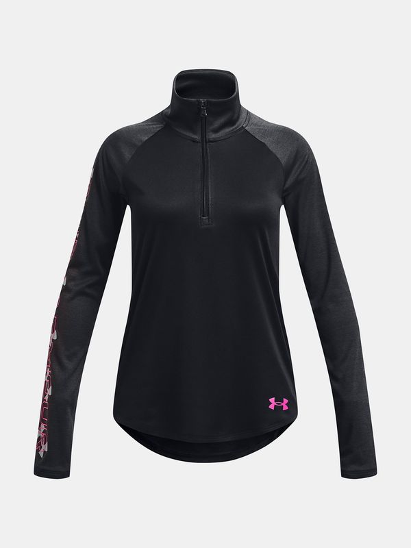 Under Armour Under Armour T-Shirt UA Tech Graphic 1/2 Zip -BLK - Girls