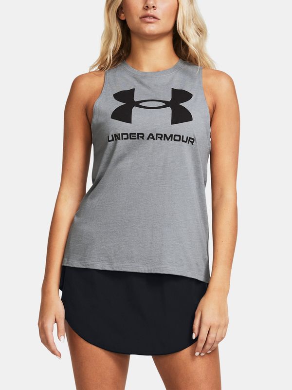 Under Armour Under Armour Tank Top Live Sportstyle Graphic Tank-GRY - Women