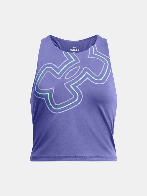 Under Armour Under Armour Tank Top Motion Branded Crop Tank - PPL - Girls